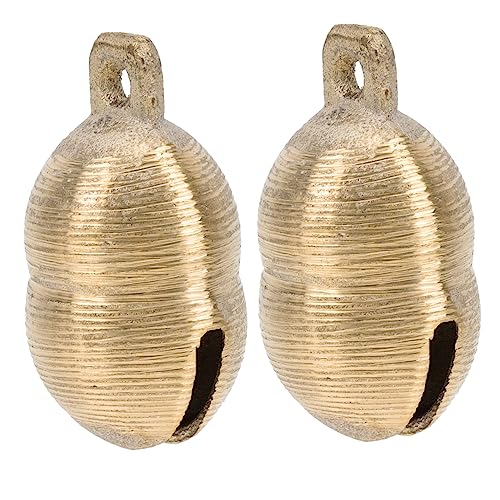 FUTUREORYY 2stücke Hundeglockenhalsband Mit Messingglocken Für Haustiere Dekorative Schafe Rinder Glocken Installieren Robust Und Langlebig von FUTUREORYY