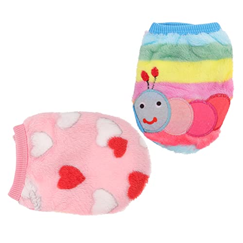 FUTUREORYY 2Stücke Kleidung Teiliges Fleece Outfits Für Haustiere Für Winterpartys Für Meerschweinchen Frettchen Und Kleine Atmungsaktiv FUTUREORYY 2Stücke Kleidung Teiliges Fleece Outfits Für Haustiere Für Winterpartys Für Meerschweinchen Frettchen Und Kleine Atmungsaktiv von FUTUREORYY