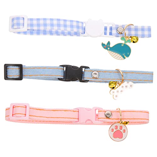 FUTUREORYY 3 Stück Einstellbares Katzenhalsband mit Glocke Teiliges und Sicher für Katzen und Kleine für Partys und Festliche Anlässe Verschiedenen Erhältlich FUTUREORYY 3 Stück Einstellbares Katzenhalsband mit Glocke Teiliges und Sicher für Katzen und Kleine für Partys und Festliche Anlässe Verschiedenen Erhältlich von FUTUREORYY