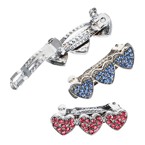 FUTUREORYY 3 Stück Hund Haarspangen aus Langlebiger Legierung mit Funkelnden Strass Herzverzierungen Weich und Bequem für Welpen Perfektes Hunde Haaraccessoire für Alltag und Fotoshootings FUTUREORYY 3 Stück Hund Haarspangen aus Langlebiger Legierung mit Funkelnden Strass Herzverzierungen Weich und Bequem für Welpen Perfektes Hunde Haaraccessoire für Alltag und Fotoshootings von FUTUREORYY