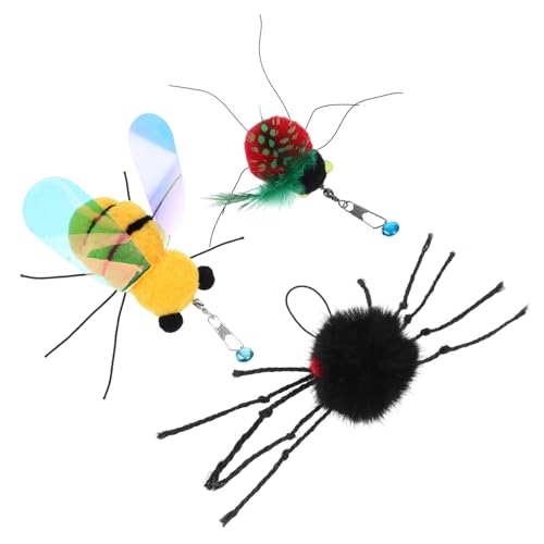 FUTUREORYY 3 Stück Katzenfederwürmer Nachfüllung Bienen Kätzchen Interaktiver Zauberstab Fang Interaktiver Katzenzauberstab Katzenzauberstab Nachfüllung Verschiedene Teaser FUTUREORYY 3 Stück Katzenfederwürmer Nachfüllung Bienen Kätzchen Interaktiver Zauberstab Fang Interaktiver Katzenzauberstab Katzenzauberstab Nachfüllung Verschiedene Teaser von FUTUREORYY