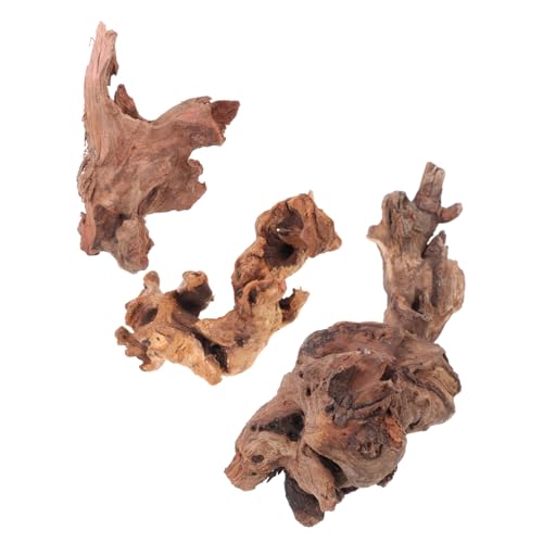 FUTUREORYY 3 Stück Teiliges Aquarium Holzdekor Natürliche Wurzel Ornamente für Aquarien Mikrolandschaften und Fischbehälter für Unterwasserwelt Dekoration von FUTUREORYY