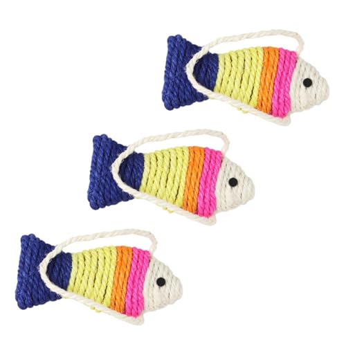 FUTUREORYY 3 Stück Teiliges Katzen Kratzbrett Fischform aus Robustem Sisal Kratzfeste Kratzmatte zur Möbel und Teppichschonung Spielerisches Kratzspielzeug für Katzen und Zufällige Farbe FUTUREORYY 3 Stück Teiliges Katzen Kratzbrett Fischform aus Robustem Sisal Kratzfeste Kratzmatte zur Möbel und Teppichschonung Spielerisches Kratzspielzeug für Katzen und Zufällige Farbe von FUTUREORYY