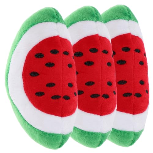 FUTUREORYY 3 Stück Teiliges Plüsch Wassermelonenspielzeug für Welpen Interaktives Kauspielzeug zur Stimulation und Unterhaltung für Kleine bis Mittelgroße FUTUREORYY 3 Stück Teiliges Plüsch Wassermelonenspielzeug für Welpen Interaktives Kauspielzeug zur Stimulation und Unterhaltung für Kleine bis Mittelgroße von FUTUREORYY
