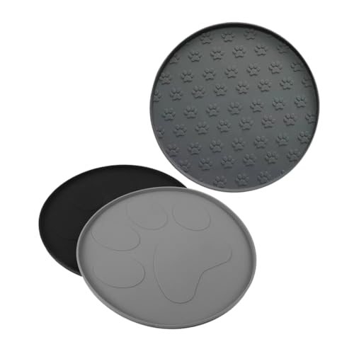 FUTUREORYY 3 Stück rutschfeste wasserdichte Pet Bowl Mats mit erhöhtem Randabschluss Rund Platzsparend für Hunde Katzenfutternäpfe Leicht zu Reinigen und Vielseitig Einsetzbar FUTUREORYY 3 Stück rutschfeste wasserdichte Pet Bowl Mats mit erhöhtem Randabschluss Rund Platzsparend für Hunde Katzenfutternäpfe Leicht zu Reinigen und Vielseitig Einsetzbar von FUTUREORYY