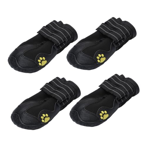 FUTUREORYY 4 Stück Hundeschuhe rutschfeste und wasserdichte Pfotenschutzstiefel für Verstellbare und Bequeme Winter Schuhe für Drinnen und Draußen Schützt Kälte und Schmutz FUTUREORYY 4 Stück Hundeschuhe rutschfeste und wasserdichte Pfotenschutzstiefel für Verstellbare und Bequeme Winter Schuhe für Drinnen und Draußen Schützt Kälte und Schmutz von FUTUREORYY