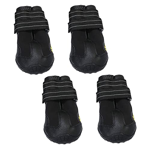 FUTUREORYY 4 Stück Hundeschuhe wasserdichte rutschfeste Hundestiefel für Kleine bis Große Perfekter Pfotenschutz für Outdoor Aktivitäten FUTUREORYY 4 Stück Hundeschuhe wasserdichte rutschfeste Hundestiefel für Kleine bis Große Perfekter Pfotenschutz für Outdoor Aktivitäten von FUTUREORYY