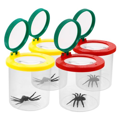 FUTUREORYY 4 Stück Insektenbeobachter Für Lupenbrille Wissenschaftszuschauer Insektensammelkäfige Vakuum Outdoor- Für Cricketkäfig Tierpfleger Plastik von FUTUREORYY
