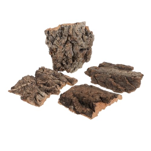 FUTUREORYY 4 Stück Kletterholz für Reptilien Terrarium Dekoration mit Versteck für Schildkröten und Eidechsen Natürliche Holzoptik ca Sicher und Robust für Haustiere von FUTUREORYY