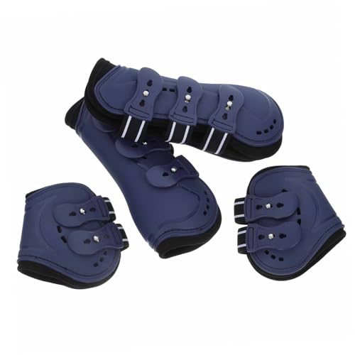 FUTUREORYY 4 Stück Pferdebeinstiefel Pferdeleggings Streichkappen für Pferde Pferdemedizin-Bürststiefel Stiefel mit Pferdebeinärmeln Reitstiefel für Pferde Springsehnenstiefel für Pferde Pu FUTUREORYY 4 Stück Pferdebeinstiefel Pferdeleggings Streichkappen für Pferde Pferdemedizin-Bürststiefel Stiefel mit Pferdebeinärmeln Reitstiefel für Pferde Springsehnenstiefel für Pferde Pu von FUTUREORYY