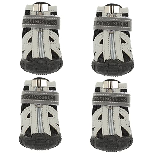 FUTUREORYY 4 Stück Teiliges Atmungsaktive Hundeschuhe für Kleine Langlebige Stoffschuhe für rutschfeste Pfotenschutzschuhe für Outdoor Aktivitäten und FUTUREORYY 4 Stück Teiliges Atmungsaktive Hundeschuhe für Kleine Langlebige Stoffschuhe für rutschfeste Pfotenschutzschuhe für Outdoor Aktivitäten und von FUTUREORYY