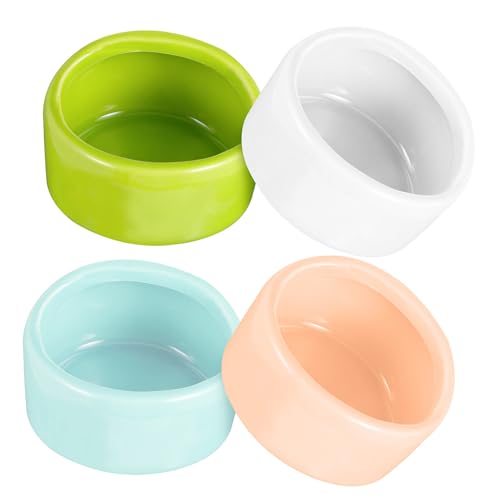 FUTUREORYY 4 Stück Teiliges Keramik Hamster Futter und Wassernapf Kleine Stabile Näpfe für Hamster Meerschweinchen und Kleintiere Pflegeleicht Bruchsicher Farbiges Cage Zubehör FUTUREORYY 4 Stück Teiliges Keramik Hamster Futter und Wassernapf Kleine Stabile Näpfe für Hamster Meerschweinchen und Kleintiere Pflegeleicht Bruchsicher Farbiges Cage Zubehör von FUTUREORYY
