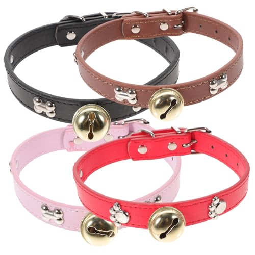 FUTUREORYY 4 Stück Teiliges Verstellbares Halsband Lauten Glocken für Schafe Ziegen Rinder und Pferde Farbiges Langlebiges Weide zubehör mit Größenverstellung und Robustem Nylonmaterial von FUTUREORYY