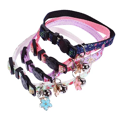 FUTUREORYY 4 Stück Verstellbares Katzenhalsband Teiliges Farbenfrohe Blumenmuster Sicherer Schnellverschluss für Fotografie Partys und Täglichen Gebrauch Waschbar und Langlebig FUTUREORYY 4 Stück Verstellbares Katzenhalsband Teiliges Farbenfrohe Blumenmuster Sicherer Schnellverschluss für Fotografie Partys und Täglichen Gebrauch Waschbar und Langlebig von FUTUREORYY