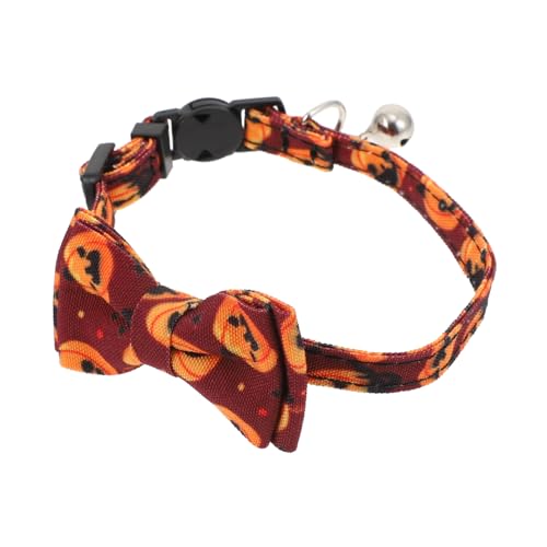 FUTUREORYY 4 Stück Verstellbares Katzenhalsband mit Glöckchen im Gruseligen Design für Halloween für Partys und Kostümveranstaltungen Kleine Haustiere FUTUREORYY 4 Stück Verstellbares Katzenhalsband mit Glöckchen im Gruseligen Design für Halloween für Partys und Kostümveranstaltungen Kleine Haustiere von FUTUREORYY