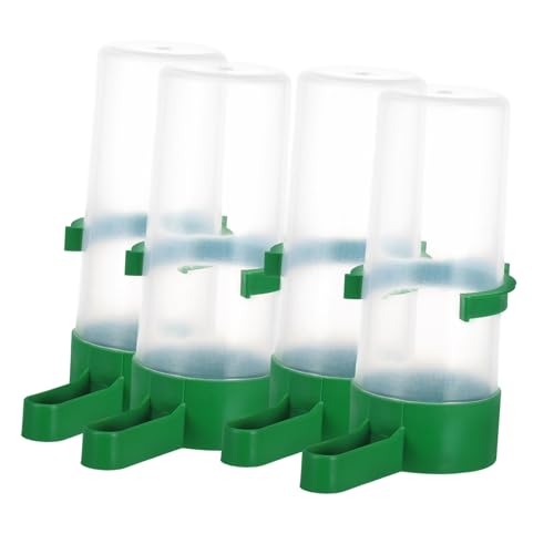FUTUREORYY 4 Stück Vogeltränke Wasserspender Sittich Futterspender Für Vogelkäfig Vogel Wassertränke Wasser Für Vögel Vogelkäfig Futterspender Und Tränken Vogel Automatik von FUTUREORYY