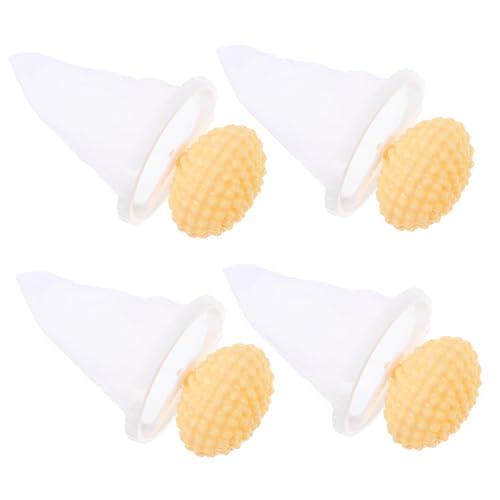 FUTUREORYY 4 Stück Wiederverwendbarer Schwimmender Waschmaschinen Haarfänger Netzbeutel Effektiver Tierhaarentferner für Waschmaschine Flusenfänger für Wäsche Praktischer Pet Hair Remover für von FUTUREORYY