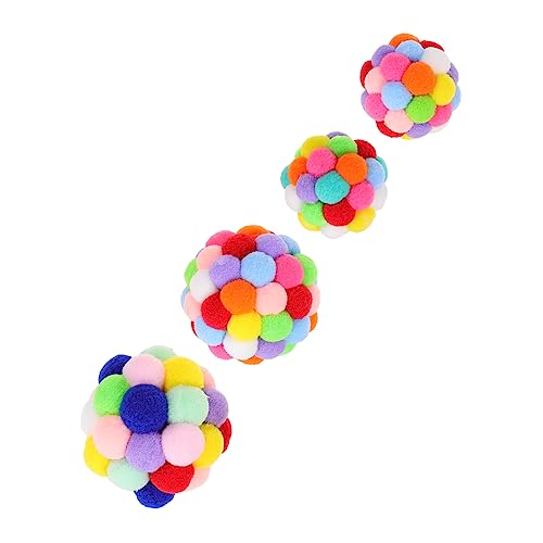 FUTUREORYY 4 Stück lustiger Katzenball Katzenspielzeug interaktiv Regenbogen drinnen interaktives katzenspielzeug Interactive cat Toy Kätzchen Kauspielzeug Katze neckt Ball Plüsch Colorful FUTUREORYY 4 Stück lustiger Katzenball Katzenspielzeug interaktiv Regenbogen drinnen interaktives katzenspielzeug Interactive cat Toy Kätzchen Kauspielzeug Katze neckt Ball Plüsch Colorful von FUTUREORYY