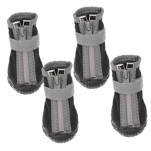 FUTUREORYY 4 Stück wasserdichte Hundeschuhe für Kleine rutschfeste Pfotenbeschützer mit Strapazierfähiger Sohle Outdoor Schuhe für Winteraktivitäten FUTUREORYY 4 Stück wasserdichte Hundeschuhe für Kleine rutschfeste Pfotenbeschützer mit Strapazierfähiger Sohle Outdoor Schuhe für Winteraktivitäten von FUTUREORYY