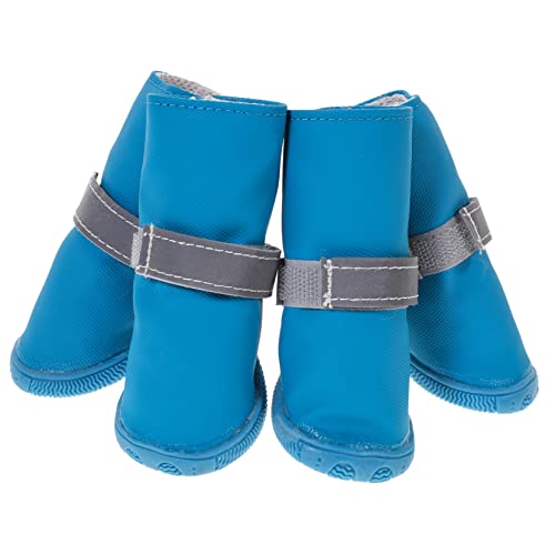 FUTUREORYY 4 Stück wasserdichte Hundeschuhe für Outdoor Einsatz rutschfeste Pfotenschutzschuhe für Leichte Faltbare und Praktische Hundebooties für Jahreszeiten FUTUREORYY 4 Stück wasserdichte Hundeschuhe für Outdoor Einsatz rutschfeste Pfotenschutzschuhe für Leichte Faltbare und Praktische Hundebooties für Jahreszeiten von FUTUREORYY