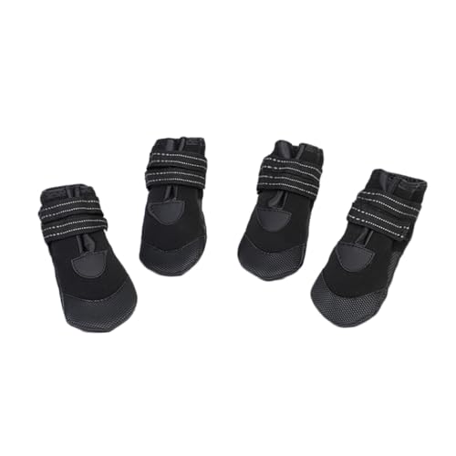 FUTUREORYY 4 Stück wasserdichte Hundestiefel aus Flexiblem PVC rutschfest und Leuchtend in Bonbonfarben Schützende Gummischuhe für Kleine Welpen bei Regen und Schnee von FUTUREORYY