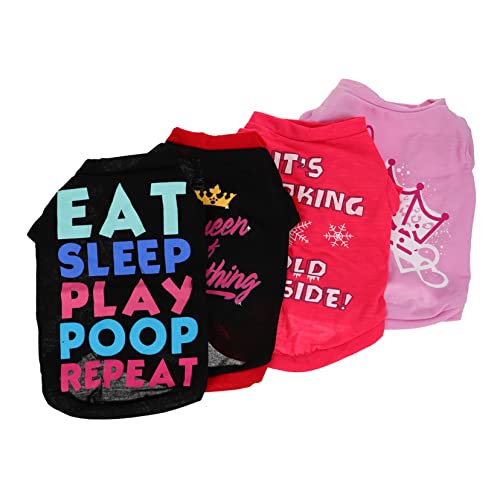 FUTUREORYY 4 Teiliges Haustier T Shirt Weste Coole Weste Hundekleidung Atmungsaktiv Chihuahua Kleidung Hunde Sweatshirt Kleidung Für Kleine Hunde Welpenkleidung Haustierweste Ups FUTUREORYY 4 Teiliges Haustier T Shirt Weste Coole Weste Hundekleidung Atmungsaktiv Chihuahua Kleidung Hunde Sweatshirt Kleidung Für Kleine Hunde Welpenkleidung Haustierweste Ups von FUTUREORYY