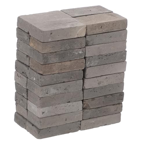 FUTUREORYY 40 Stück Mini-Steine Miniaturziegel Modellbau Puppenhausdekoration Terrarium Dekoration Terrarien Dekoration dünner Ziegel roter Ziegelstein Ascheblock roter Ton gebrannt Dark Grey FUTUREORYY 40 Stück Mini-Steine Miniaturziegel Modellbau Puppenhausdekoration Terrarium Dekoration Terrarien Dekoration dünner Ziegel roter Ziegelstein Ascheblock roter Ton gebrannt Dark Grey von FUTUREORYY