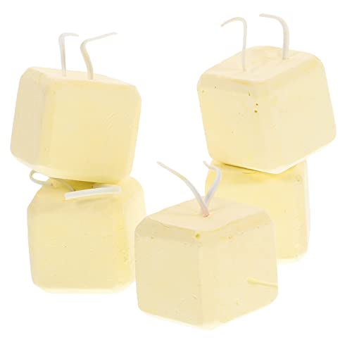 FUTUREORYY 5 Stück Haustier Backenzahn Kauspielzeug für die Zähne Kleintiermineral Hamster Zahnstein Kleintier Molarspielzeug Hamster-Backenzahnsteine Beißblöcke für Hamster Mineralien Beige von FUTUREORYY