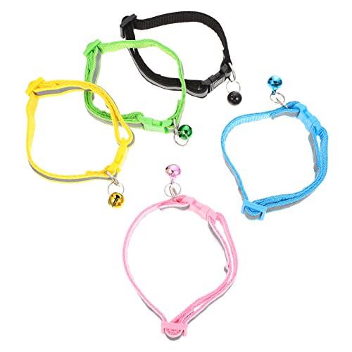 FUTUREORYY 5 Stück Katzenhalsband mit Glocke Reflektierendes Verstellbares Halsband für Kätzchen Teiliges für Haustiere Sicher und Stylisch FUTUREORYY 5 Stück Katzenhalsband mit Glocke Reflektierendes Verstellbares Halsband für Kätzchen Teiliges für Haustiere Sicher und Stylisch von FUTUREORYY