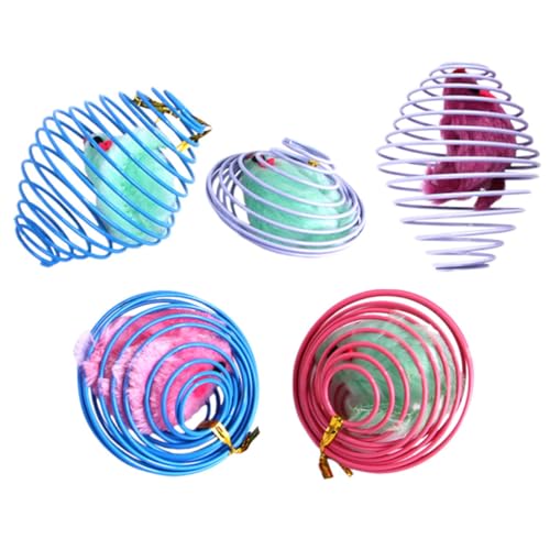 FUTUREORYY 5 Stück Plüsch Katzenspielzeug Rasseln Katzenmäusespielzeuge Quietschend Katzenspiele Drinnen Interaktives Katzenspielzeug Katzenplüsch Eisen Zufällige Farbe FUTUREORYY 5 Stück Plüsch Katzenspielzeug Rasseln Katzenmäusespielzeuge Quietschend Katzenspiele Drinnen Interaktives Katzenspielzeug Katzenplüsch Eisen Zufällige Farbe von FUTUREORYY