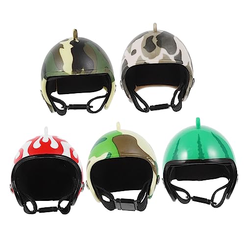 FUTUREORYY 5 Stück Teiliges Hühnerhelm Geflügel und Vögel Leichter Bequemer und Praktischer Haustier schutzhelm für Hühner Enten Papageien und Anderes Kleingeflügel von FUTUREORYY