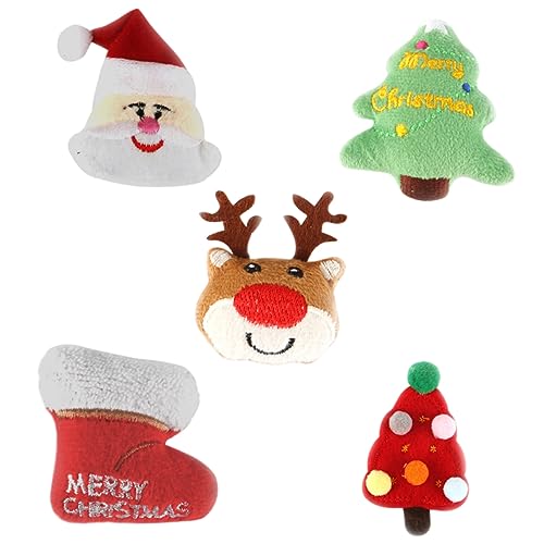 FUTUREORYY 5 Stück Teiliges Katzen Weihnachtsspielzeug Plüsch Katzenspielzeug mit Weihnachtsbaum Rentier Weihnachtsmann und Sicheres Material für Kätzchen und Katzen und Kauen FUTUREORYY 5 Stück Teiliges Katzen Weihnachtsspielzeug Plüsch Katzenspielzeug mit Weihnachtsbaum Rentier Weihnachtsmann und Sicheres Material für Kätzchen und Katzen und Kauen von FUTUREORYY