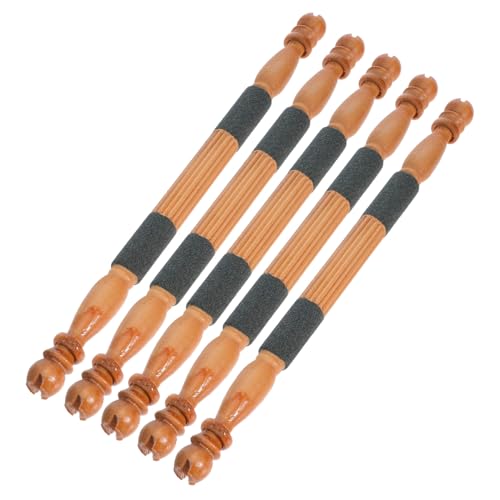 FUTUREORYY 5 Stück Teiliges Vogelkäfig Sitzstangen aus Holz Multifunktionale Papageien Sitzstangen zur Schnabel und Krallenpflege Kauspielzeug und Ruheplatz für Kleine bis Mittelgroße Vögel von FUTUREORYY