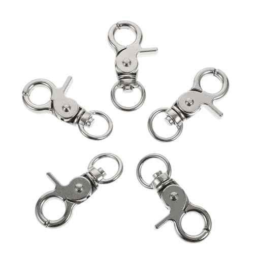 FUTUREORYY 5 Stück Vogelkäfigschloss Zubehör Für Kleine Haustierkäfige Drahtkäfigverriegelung Hasmter-klemme Drahtkäfigschnalle Käfignetzklemme Schnappverschlüsse Rostfreier Stahl Silver von FUTUREORYY