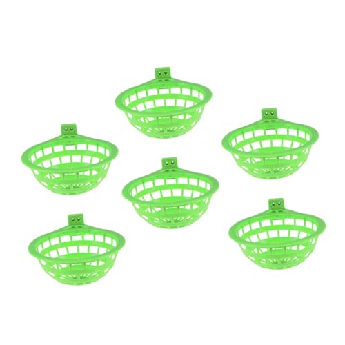 FUTUREORYY 6 Stück Brieftaubennest Finkennester Für Käfige Nisthaus Für Nymphensittiche Vogelschlafnest Korb Für Die Zucht Hängendes Papageiennest Vögel Brüten Nester Abs Light Green FUTUREORYY 6 Stück Brieftaubennest Finkennester Für Käfige Nisthaus Für Nymphensittiche Vogelschlafnest Korb Für Die Zucht Hängendes Papageiennest Vögel Brüten Nester Abs Light Green von FUTUREORYY