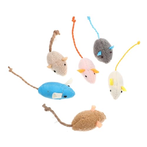 FUTUREORYY 6 Stück Katzenminze Teilig Interaktive Kauspielzeuge für Katzen Mäuse mit Katzenminze Fördert Zahnpflege und Spielvergnügen Atmungsaktives Material für Katzenfreude FUTUREORYY 6 Stück Katzenminze Teilig Interaktive Kauspielzeuge für Katzen Mäuse mit Katzenminze Fördert Zahnpflege und Spielvergnügen Atmungsaktives Material für Katzenfreude von FUTUREORYY