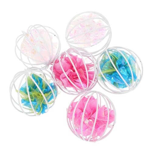 FUTUREORYY 6 Stück Katzenspielzeug Mit Käfigball Crinkle- Für Katzen Haustierspielzeug Interaktiver Katzenball Crinkle-Ball Als Katzenspielzeug Crinkle Cat Toy Eisen FUTUREORYY 6 Stück Katzenspielzeug Mit Käfigball Crinkle- Für Katzen Haustierspielzeug Interaktiver Katzenball Crinkle-Ball Als Katzenspielzeug Crinkle Cat Toy Eisen von FUTUREORYY