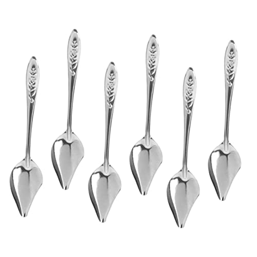 FUTUREORYY 6 Stück Teiliges Edelstahl Futterlöffel Parrot Löffel Mehrzweck Vogelfütterung Löffel für Kleine bis Große Papageien und Kleintiere Hygienisch Robust von FUTUREORYY