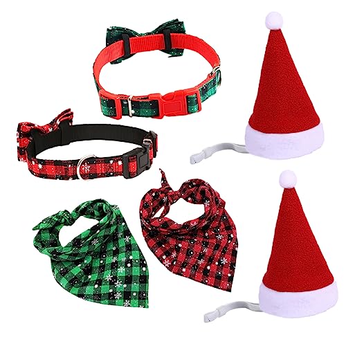 FUTUREORYY 6 Stück Teiliges Haustierhalsband mit Verstellbarem Design und Dreieckstuch Hut für Katzen für Festliche Anlässe FUTUREORYY 6 Stück Teiliges Haustierhalsband mit Verstellbarem Design und Dreieckstuch Hut für Katzen für Festliche Anlässe von FUTUREORYY