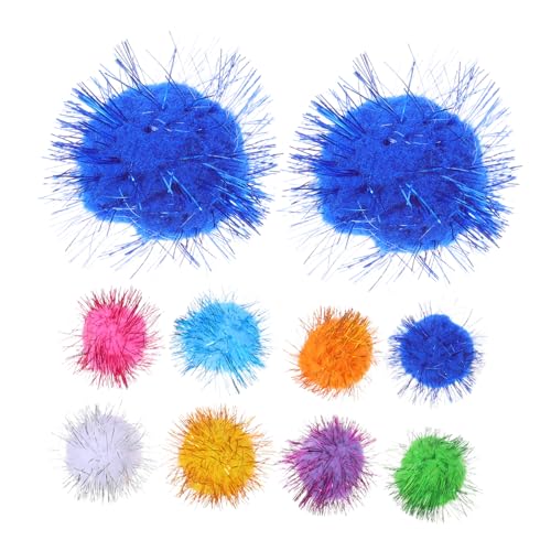 FUTUREORYY 60 Stück Teiliges Set Interaktiver Katzen Spielbälle Langlebige Bunte Fuzzy Bälle Katzenaktivität und Kratzschutz Geeignet für Indoor Katzen und Kätzchen Spielspaß von FUTUREORYY