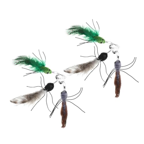 FUTUREORYY 6pcs Katzenstabsspielzeug Ersatz Feather Katze Teaser Nachfüllungen Interaktives Katzenspielzeug Für Übungsbindung Katzenstab Für Kätzchen FUTUREORYY 6pcs Katzenstabsspielzeug Ersatz Feather Katze Teaser Nachfüllungen Interaktives Katzenspielzeug Für Übungsbindung Katzenstab Für Kätzchen von FUTUREORYY