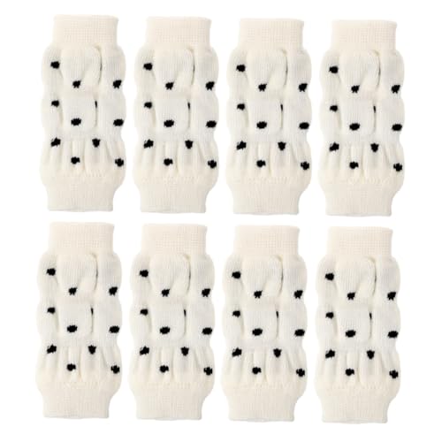 FUTUREORYY 8 Stück Teiliges Gestrickter Haustier beinwärmer mit Rutschfestem Schutz Verstellbare Hundebeinsocken gegen Urinflecken Atmungsaktiv und Bequem für Outdoor spaziergänge und Reisen von FUTUREORYY