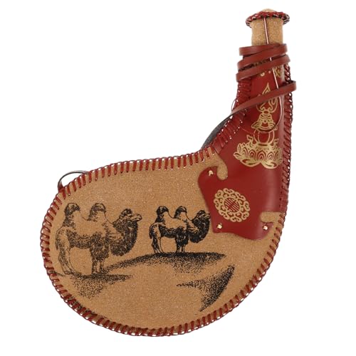 FUTUREORYY Alter China Stil Wasserbeutel Tragbarer Wein Wasserbeutel mit Riemen für Outdoor Aktivitäten Wassersack für Camping Angeln Wandern und FUTUREORYY Alter China Stil Wasserbeutel Tragbarer Wein Wasserbeutel mit Riemen für Outdoor Aktivitäten Wassersack für Camping Angeln Wandern und von FUTUREORYY