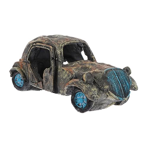 FUTUREORYY Aquarium Auto Wrack Dekoration aus Harz Kreatives Tank Ornament für Aquarien Retro Fischversteck Pflegeleichtes Design für Teich und Aquarium FUTUREORYY Aquarium Auto Wrack Dekoration aus Harz Kreatives Tank Ornament für Aquarien Retro Fischversteck Pflegeleichtes Design für Teich und Aquarium von FUTUREORYY