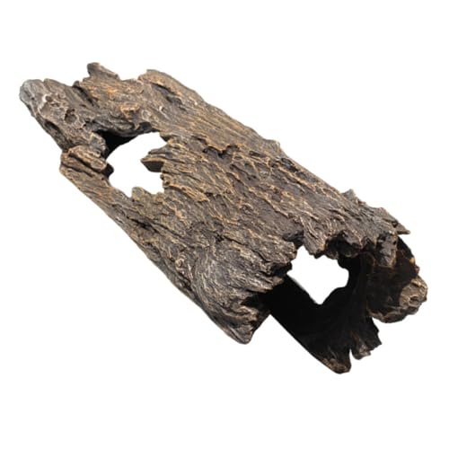 FUTUREORYY Aquarium Deko Großer Resin Baumstamm Abschnitt Ornament Naturgetreuer Künstlicher Landschaftsbaum Langlebiges Farbechtes Aquarium Landschaftselement für Fischbecken Dekoration von FUTUREORYY