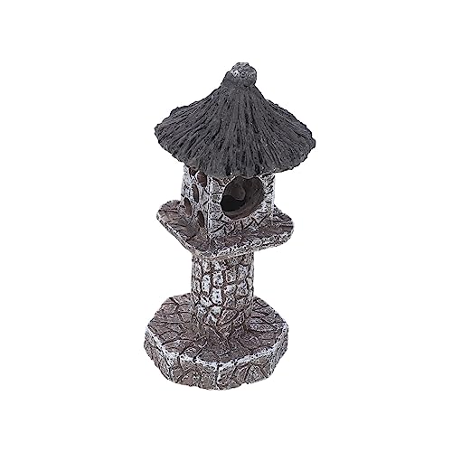 FUTUREORYY Aquarium Dekoration Statue im Lampen Design aus Resin Kunstvolle Versteckmöglichkeit für Fische Hochwertige Umweltfreundliche Aquarienverzierung für Fischbehälter und von FUTUREORYY