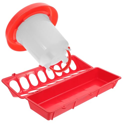 FUTUREORYY Automatischer Hühnerfutterspender und Tränke Langlebig Kippsicher Großer Futtertrog und Wasserbehälter Geeignet für Hühner Tauben und Andere Vögel Einfach Befüllbar und Robust FUTUREORYY Automatischer Hühnerfutterspender und Tränke Langlebig Kippsicher Großer Futtertrog und Wasserbehälter Geeignet für Hühner Tauben und Andere Vögel Einfach Befüllbar und Robust von FUTUREORYY