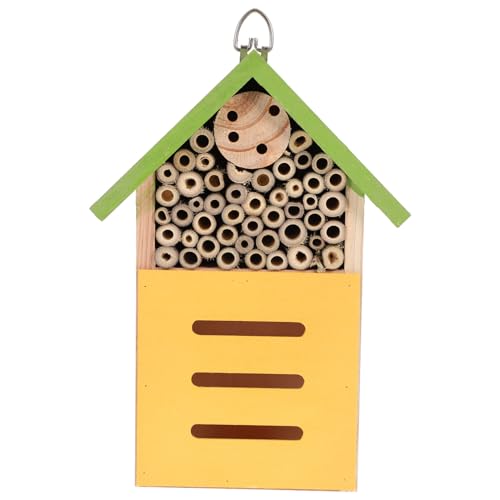 FUTUREORYY Bienenhaus aus Naturmaterial Langlebig Wildbienen Nisthilfe Garten Unterschlupf für Marienkäfer Hummelhaus Attraktives Insektenhotel Ökologische Gartendekoration FUTUREORYY Bienenhaus aus Naturmaterial Langlebig Wildbienen Nisthilfe Garten Unterschlupf für Marienkäfer Hummelhaus Attraktives Insektenhotel Ökologische Gartendekoration von FUTUREORYY