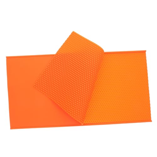 FUTUREORYY Bienenwachs Form Wabenmuster Orange Langlebig Flexibel Einfach zu Reinigen für Imkereibedarf und DIY Wachsplatten Herstellung FUTUREORYY Bienenwachs Form Wabenmuster Orange Langlebig Flexibel Einfach zu Reinigen für Imkereibedarf und DIY Wachsplatten Herstellung von FUTUREORYY