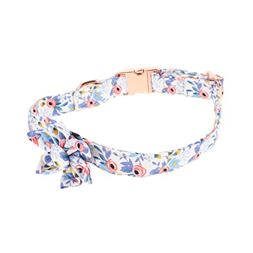 FUTUREORYY Blumenmuster Katzenhalsband Verstellbar und Atmungsaktiv für Katzen und Kätzchen für Partys mit Blütenblättern Verstellbar von FUTUREORYY
